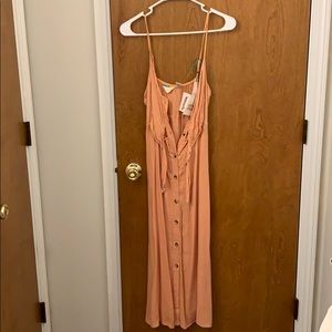 Peach casual dress